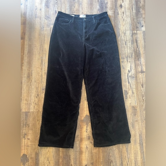 Universal Thread Womens Black Corduroy Relaxed Wide Leg Pants Size 14/32R - Picture 1 of 3